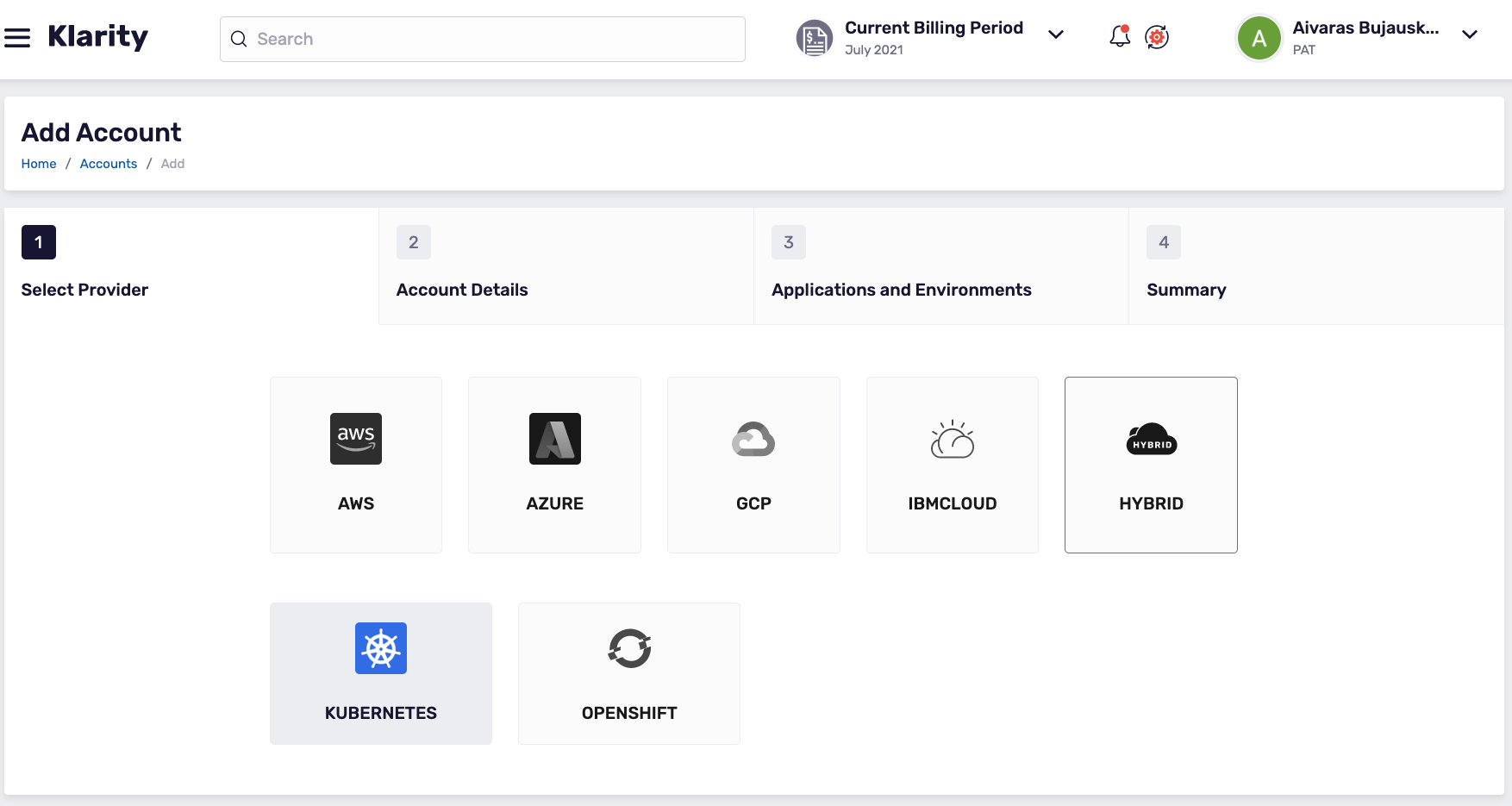 Kubernetes onboarding hybrid